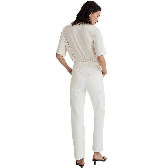 MADEWELL The Petite '90s Straight Jean in Two-Tone Workwear Edition - Picture 3 of 11